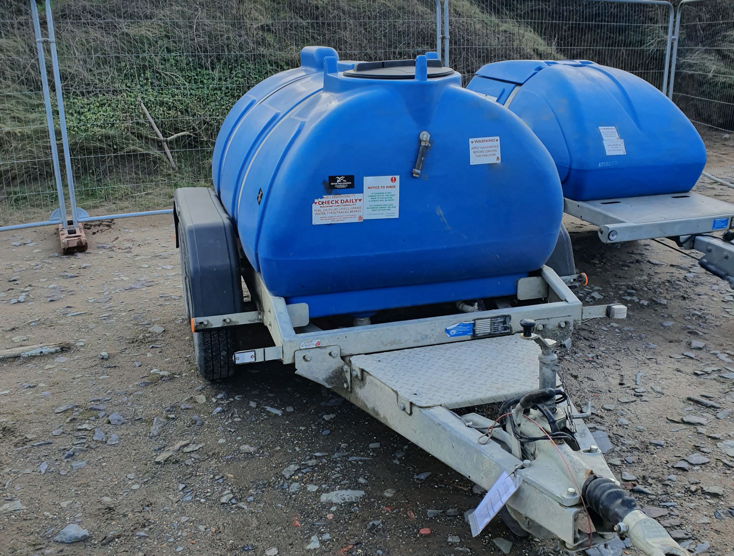 Towable Water Bowser On Location